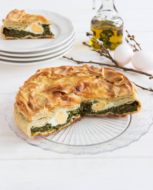 istock Pasqualina tart typical italian easter. 1375073427