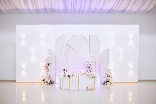 Beautifully decorated table for a wedding event outdoors