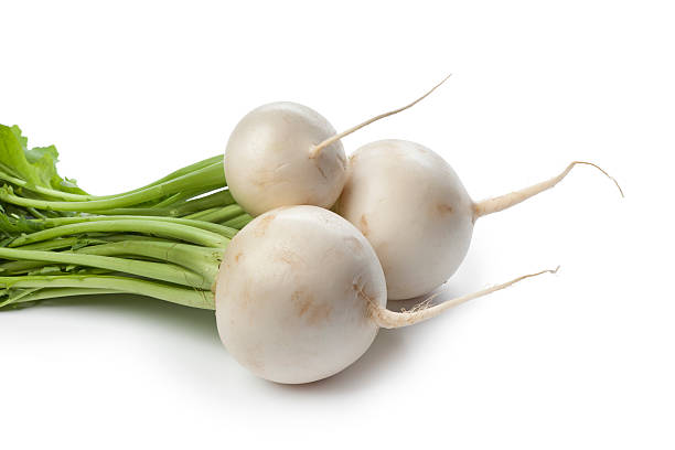 istock Fresh white round Daikon radish 137508872