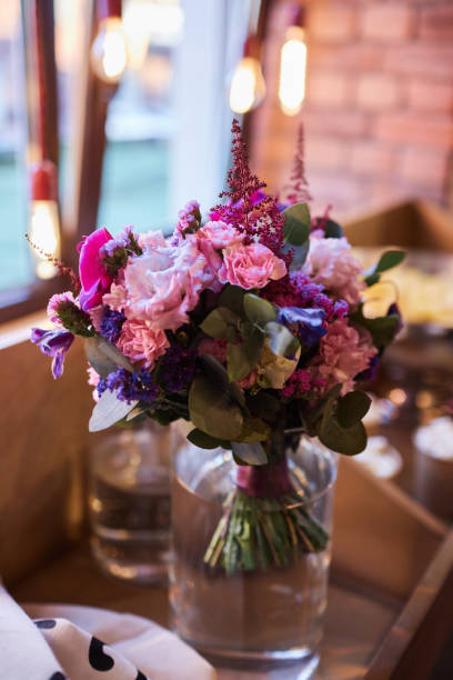 istock Beautiful and bright wedding bouquet in a vase 1375099103