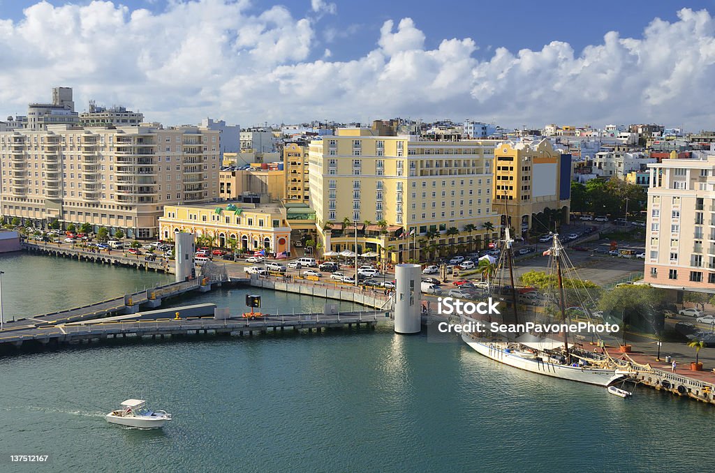 Old City of San Juan, Puerto Rico Skyline of the old city of San Juan, Puerto Rico Puerto Rico Stock Photo