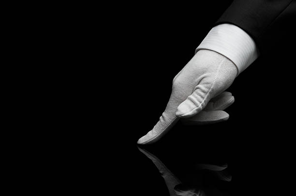 Quality control Human finger checking the quality black butler stock pictures, royalty-free photos & images