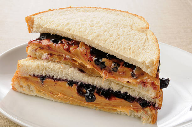 istock Peanut butter and jelly sandwich 137514414