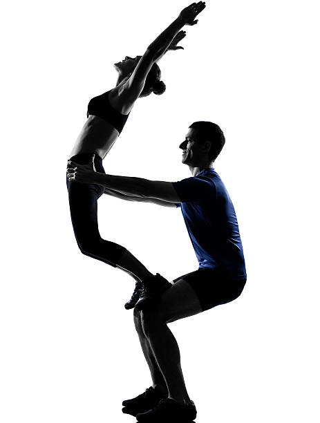 istock couple woman man exercising workout 137516668