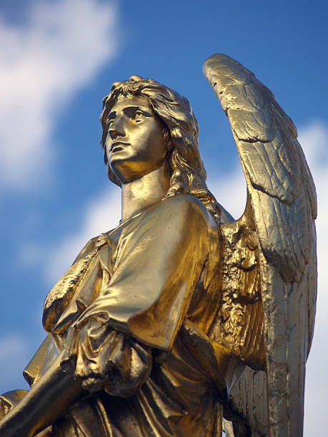 istock gold sculpture of an angel 137516809