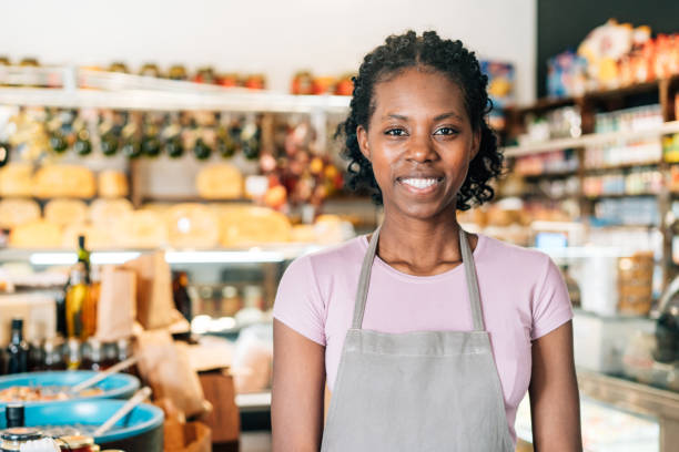 istock Delicatessen store owner portrait 1375199164
