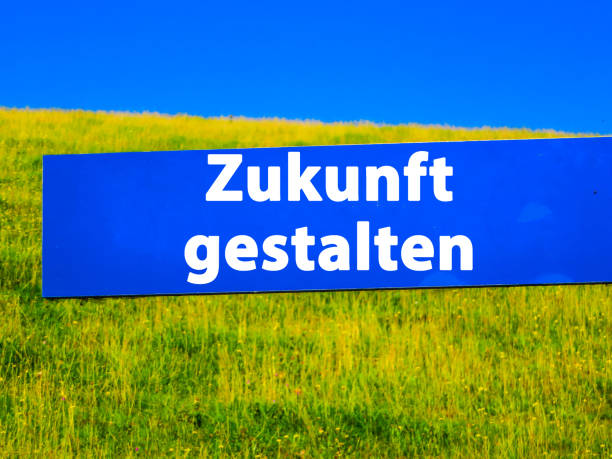 Sign Shape the Future german "Zukunft gestalten" Symbolic Good Future zukunft stock pictures, royalty-free photos & images