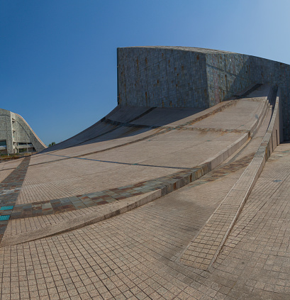 Coruna, Galicia, Spain 10/12/2019\nBuilding of the 'Tribunal Superior de Xustiza de Galicia', in the city of Coruna