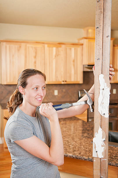 Female Construction Worker stock photo