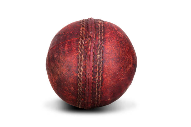 cricket  ball isolated on white background