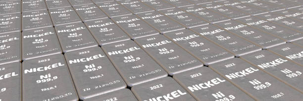 The highest standard nickel bullions stock photo