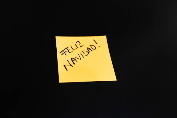istock Christmas message on piece of paper 1375239235