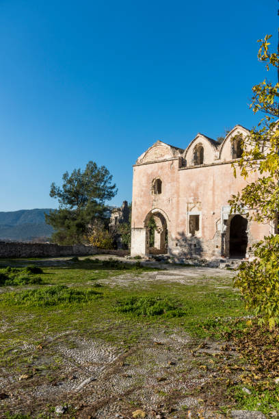 istock Abandoned Kayakoy (Levissi Village, Karmylassos) stone houses 1375246753