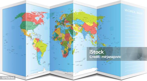 Mapa Do Mundo - Arte vetorial de stock e mais imagens de Mapa - Mapa, Alasca, América Central