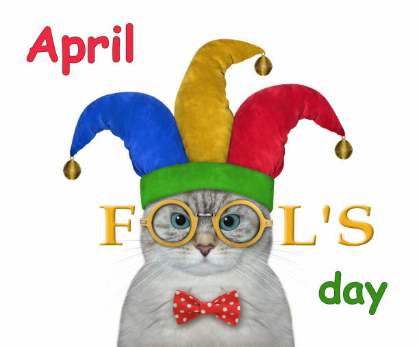 istock Cat ashen clown in glasses 1375261860