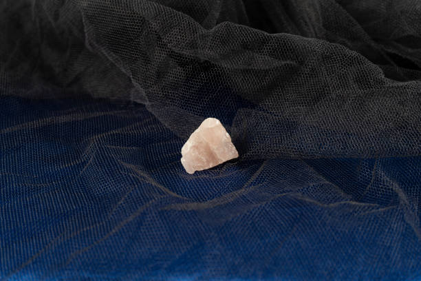 Rose quartz crystal from Brazill stock photo