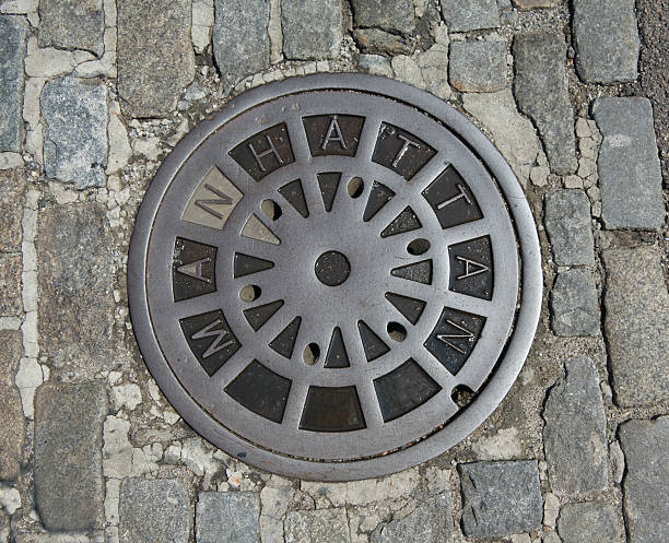 istock sewer cover in New York City 137527265