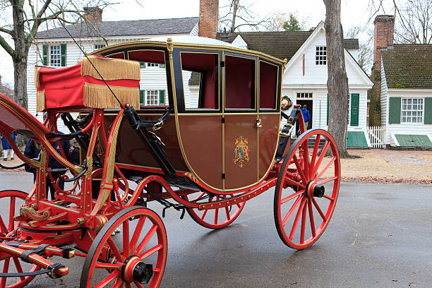 Historic carriage at Colonial Williamsburg, Va.
