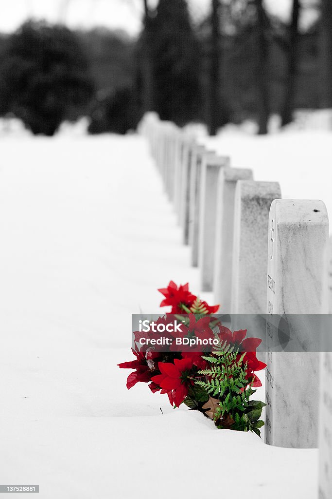 El Cementerio Nacional de Arlington en Navidad - Foto de stock de Aire libre libre de derechos