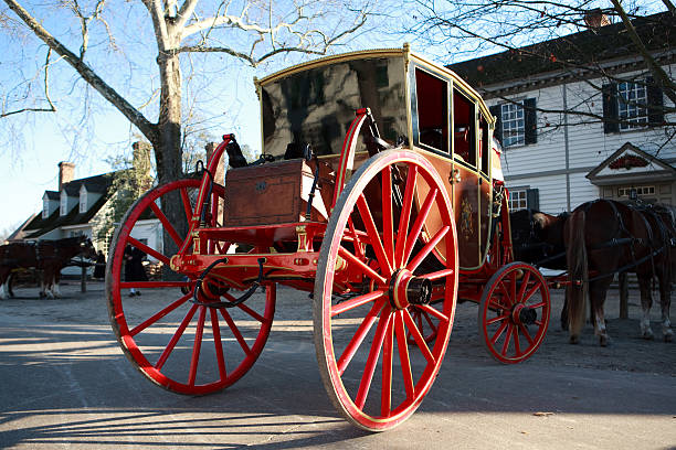 istock Colonial horse and carriage in Williamsburg, Va 137528932