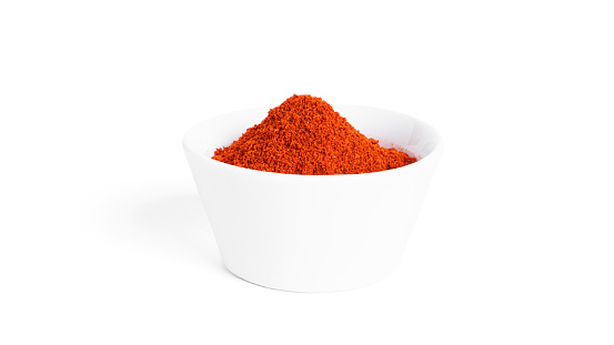 Paprika isolated on a white background. Spices. High quality photo