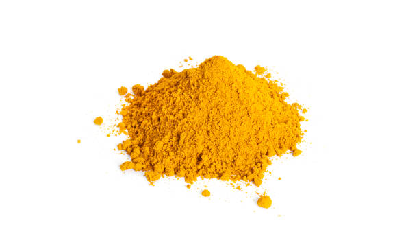 istock Turmeric powder isolated on a white background. Spices 1375316722