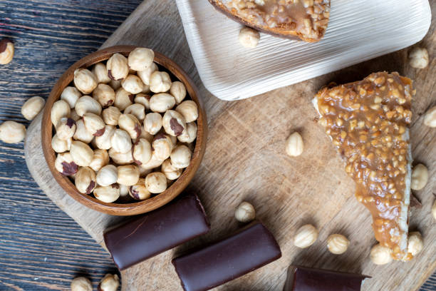 istock sweet and delicious cake with nuts and caramel 1375322364