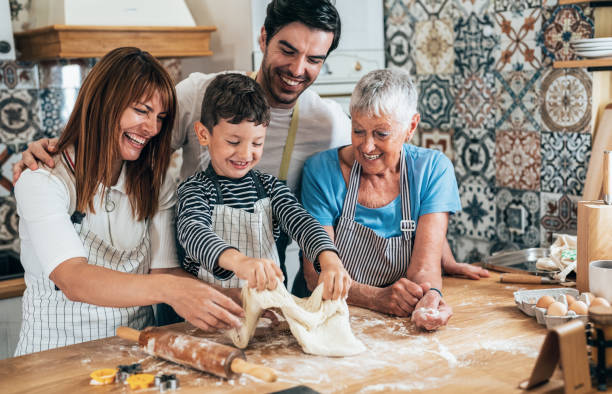 istock Family cooking 1375338725