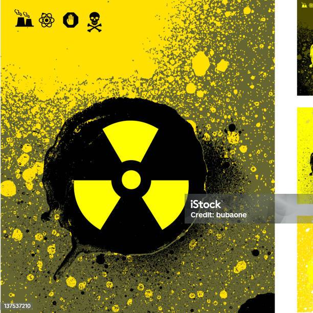 Energia Jądrowa Symbol Na Tło Wektor Tła Na Licencji Royalty Free - Stockowe grafiki wektorowe i więcej obrazów Abstrakcja