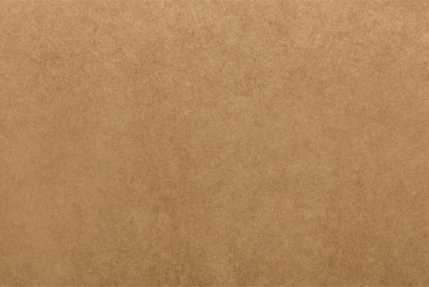 pozadí textury hnědého papíru - kraftový papír stock ilustrace
