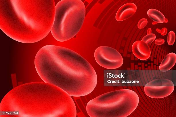 Krwinki Czerwone Tło Medyczne - Stockowe grafiki wektorowe i więcej obrazów Krwiobieg - Krwiobieg, Naczynie krwionośne, Czerwony