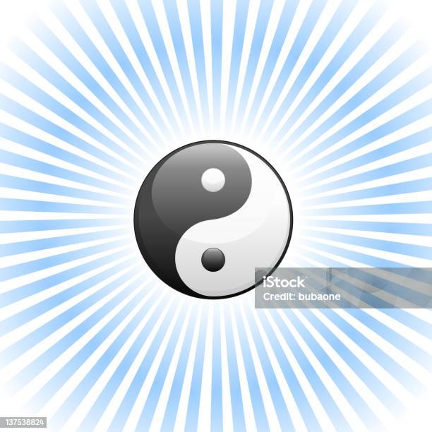 Yin Yang Symbol In A Glow Stock Illustration - Download Image Now - Alpenglow, Glowing, Illustration