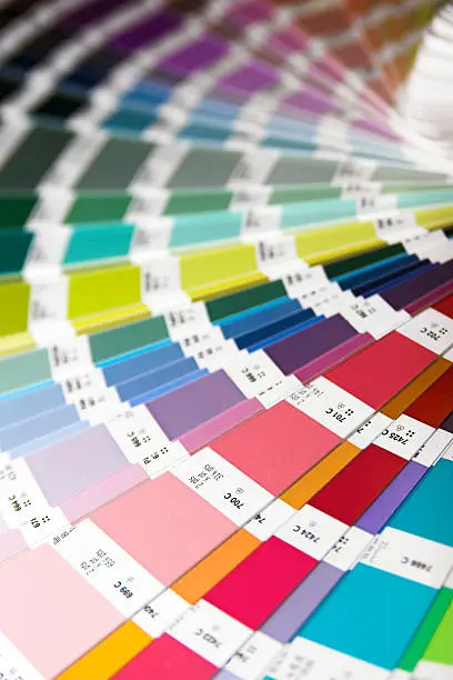 Photo of Colorful wheel of paint swatches