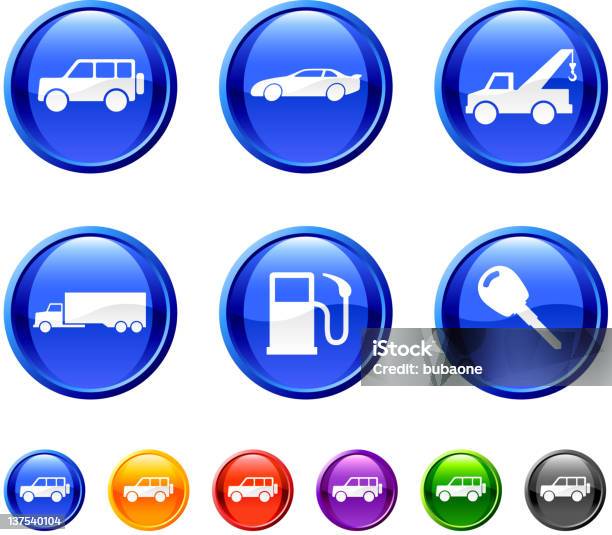 Car Auto 36 Royaltyfree Vector Arts Buttons Stock Illustration - Download Image Now - Auto Racing, Blue, Car