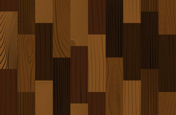 ilustraciones, imágenes clip art, dibujos animados e iconos de stock de suelo de parquet de madera - walnut wood backgrounds dark