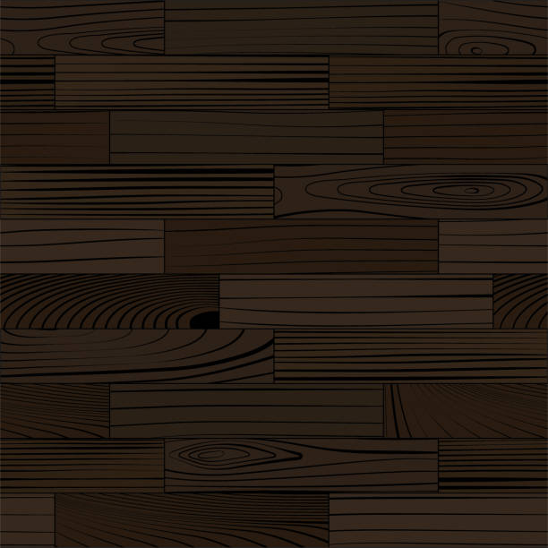 ilustraciones, imágenes clip art, dibujos animados e iconos de stock de suelo de parquet de madera - walnut wood backgrounds dark