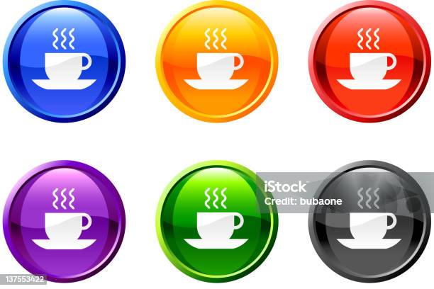 紅茶コーヒーのボタンロイヤリティフリーのベクター - アイコンのベクターアート素材や画像を多数ご用意 - アイコン, イラストレーション, エスプレッソ
