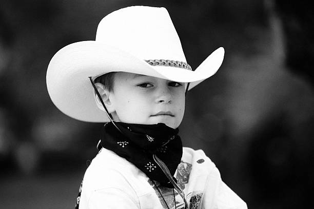 istock six year old jr. cowboy in Texas 137556494