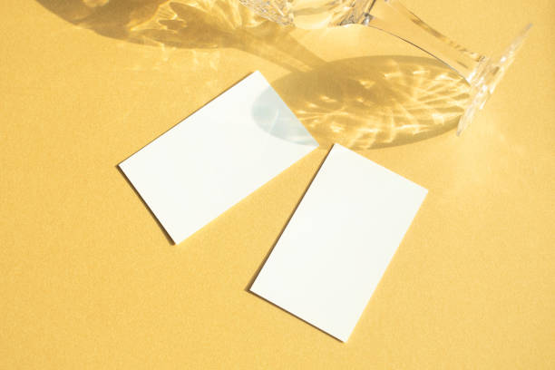 istock Crystal glasses, shadows, and Mock-up 1375629295