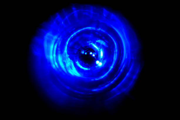 istock Abstract blue background in the shape of an eye. 1375651120