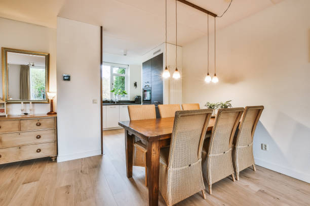 istock A stunning dining room in beige tones 1375656033