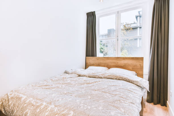 istock The interior of a magnificent bedroom with a double bed 1375656788