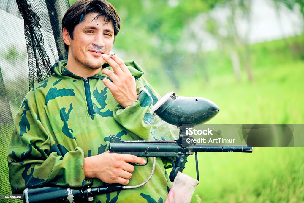 Jogador de Paintball - Royalty-free Adulto Foto de stock