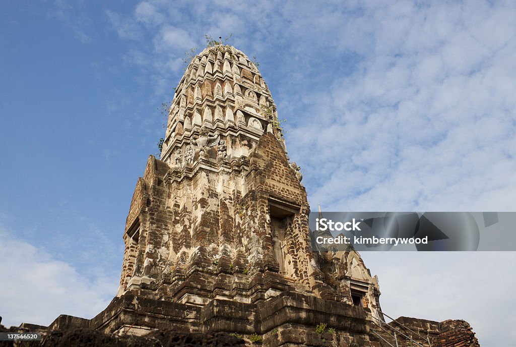 Stone Pagoda Stone Pagoda in Wat Ratchaburana Ayutthaya Thailand Ayuthaya Stock Photo