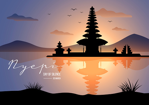 An illustration of Nyepi Caka. Day of silence.