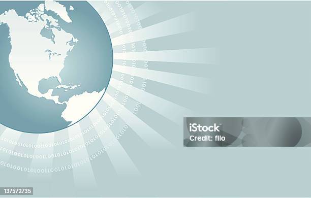 Mundo Digital Vector - Arte vetorial de stock e mais imagens de Globo terrestre - Globo terrestre, Largo - Descrição Física, Mapa do Mundo
