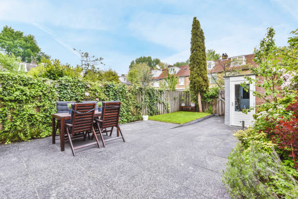 istock A delightful courtyard of the house with greenery 1375734771