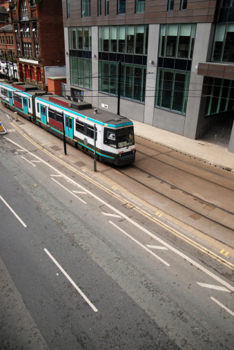 Manchester tram rails