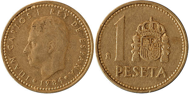 istock Coins Macro - 1 Spanish Peseta 137577865