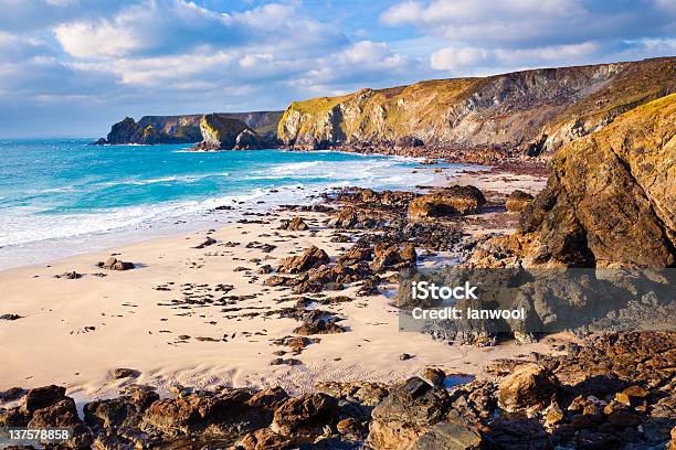 Pentreath Beach Stock Photo - Download Image Now - Cornwall - England, Winter, Beach